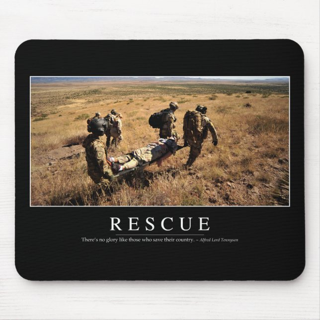 Rescue: Inspirational Quote 1 Mouse Mat (Front)