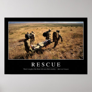 Rescue: Inspirational Quote 1 Poster