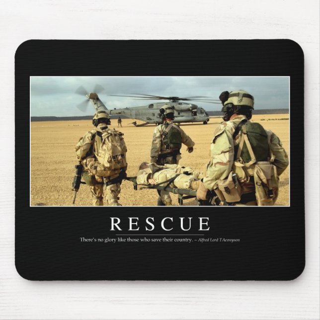 Rescue: Inspirational Quote 2 Mouse Mat (Front)