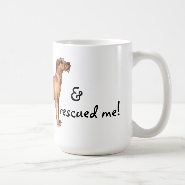 Rescue Irish Terrier Coffee Mug (Right)