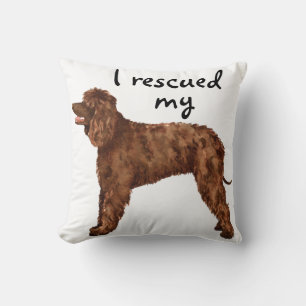Rescue Irish Water Spaniel Cushion