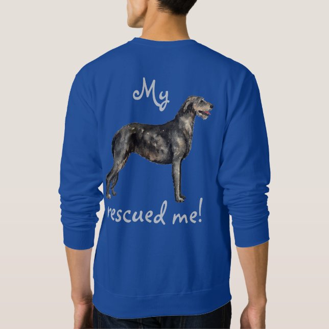 Rescue Irish Wolfhound Sweatshirt (Back)