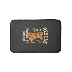 Rescue Is My Favourite Breed Bath Mat