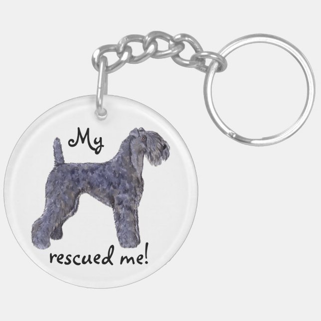 Rescue Kerry Blue Key Ring (Back Left)