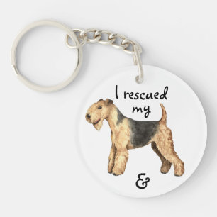 Rescue Lakeland Terrier Key Ring