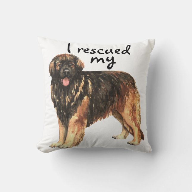 Rescue Leonberger Cushion (Front)