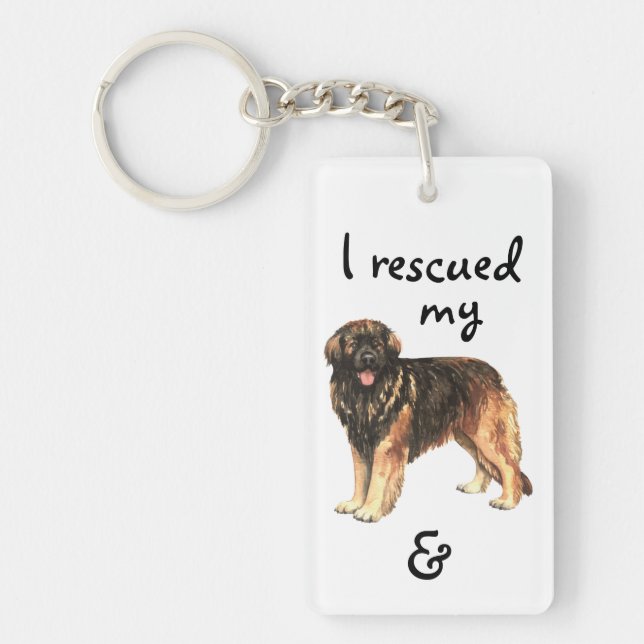 Rescue Leonberger Key Ring (Front)