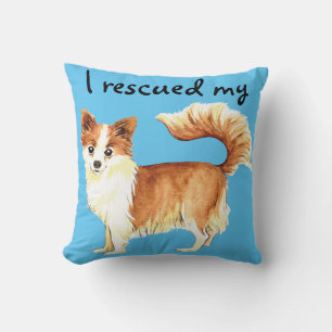 Rescue Long Coat Chihuahua Cushion