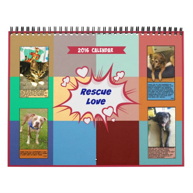 Rescue Love 2016 Calendar (Cover)