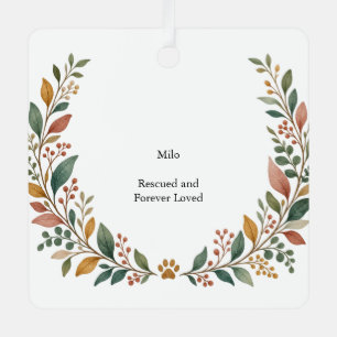 Rescue Love Botanical Metal Square Tree Decoration
