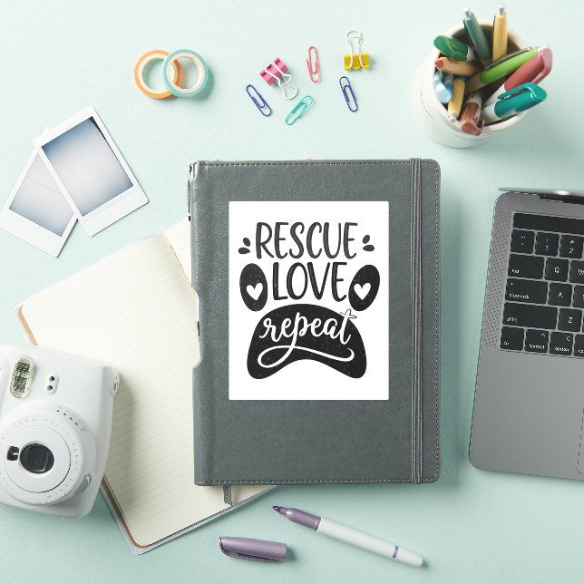 Rescue Love Repeat Dog Paw Tee (iPad Cover)