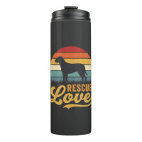 Rescue Love Retro Dog Sunset_1