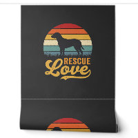 Rescue Love Retro Dog Sunset_1
