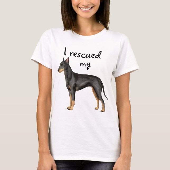 Rescue Manchester Terrier T-Shirt (Front)