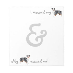 Rescue Miniature American Shepherd Notepad