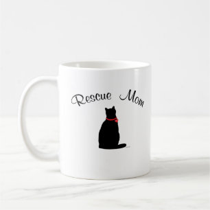 Rescue Mum, Cat Themed Woman's Coffee Mug