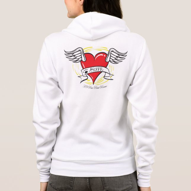 Rescue mum Zip up Hoody (Back)