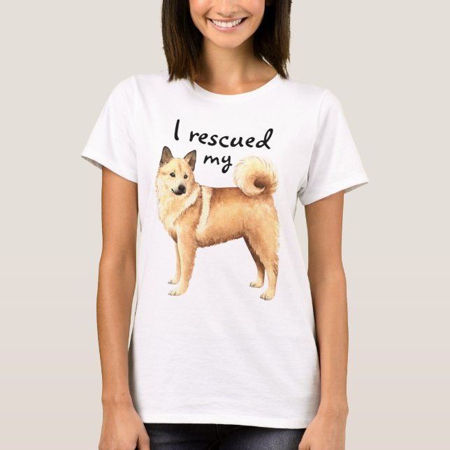 Rescue Norwegian Buhund T-Shirt (Front)