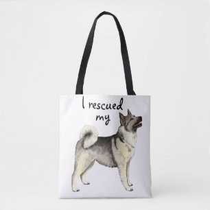 Rescue Norwegian Elkhound Tote Bag