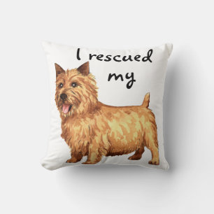 Rescue Norwich Terrier Cushion