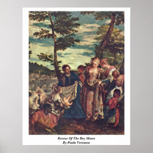 Rescue Of The Boy Moses By Paolo Veronese Poster