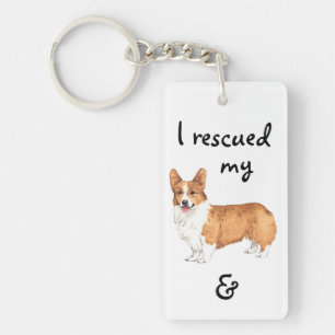 Rescue Pembroke Welsh Corgi Key Ring