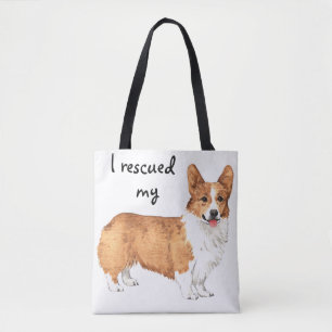 Rescue Pembroke Welsh Corgi Tote Bag