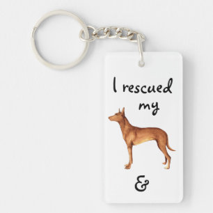 Rescue Pharaoh Hound Key Ring