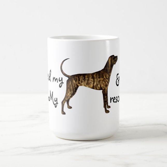 Rescue Plott Hound Coffee Mug (Center)