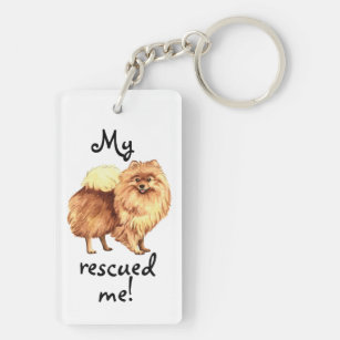 Rescue Pomeranian Key Ring