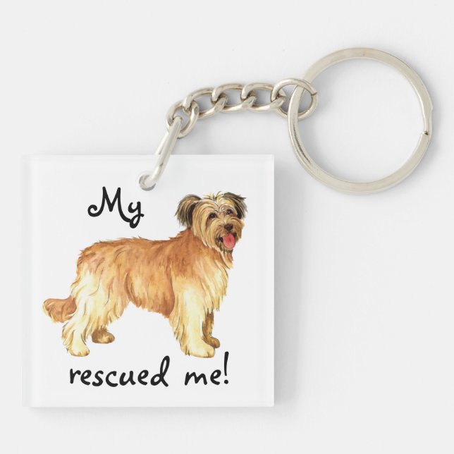 Rescue Pyrenean Shepherd Key Ring (Back)