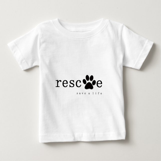 RESCUE -  Save A Life Baby T-Shirt (Front)