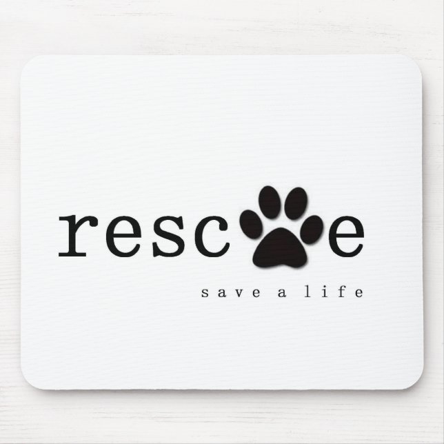 RESCUE -  Save A Life Mouse Mat (Front)