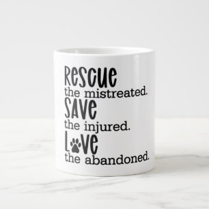 Rescue Save Love Animal Abuse Coffee Mug