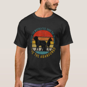 Rescue Save Love Animal Rescue vintage Design gift T-Shirt