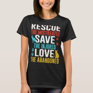 Rescue Save Love Animals Adopt T-Shirt