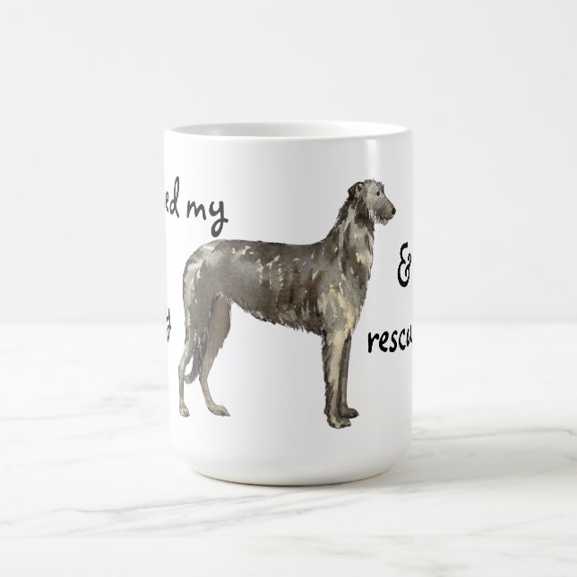 Rescue Scottish Deerhound Coffee Mug (Center)