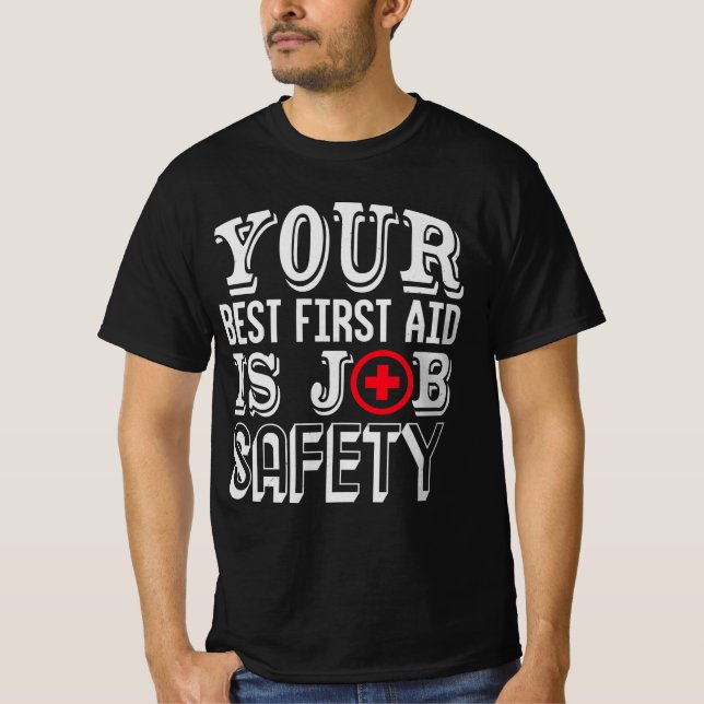 rescue service work paramedic first aider T-Shirt (Front)