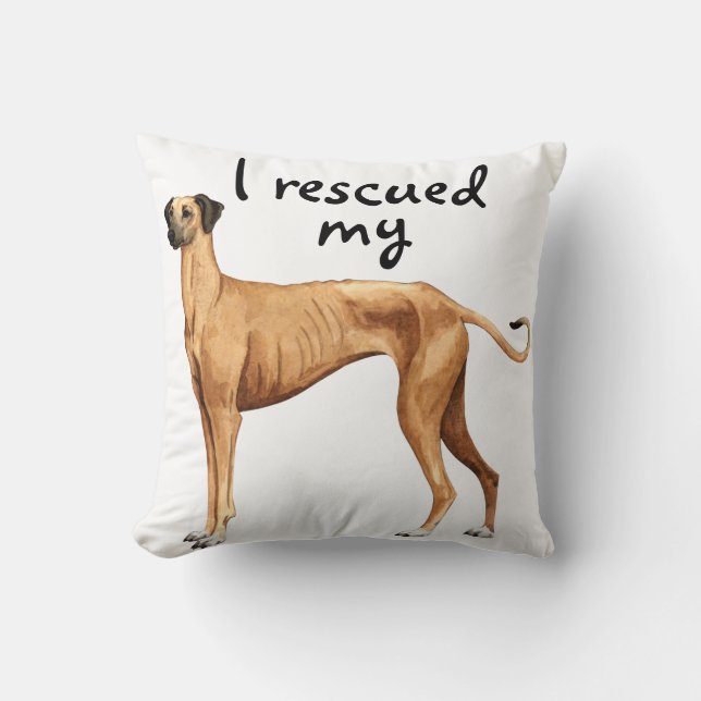 Rescue Sloughi Cushion (Front)