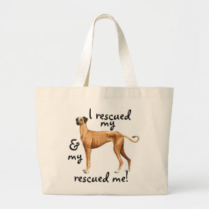 Rescue Sloughi Large Tote Bag