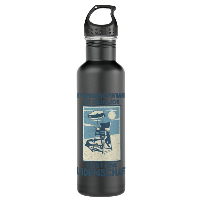 Rescue Swimmer Design Guard Beach 710 Ml Water Bottle (Front)