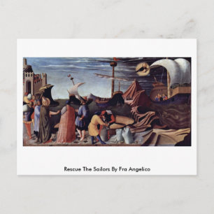 Rescue The Sailors By Fra Angelico Postcard