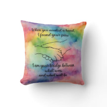 Rescue throw pillow
