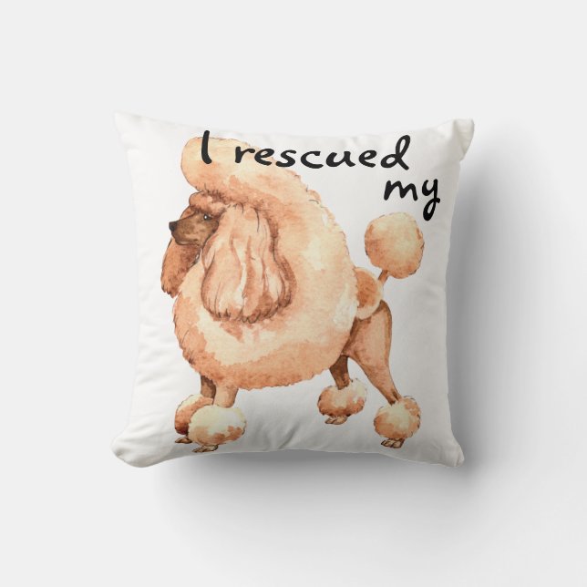 Rescue Toy Poodle Cushion (Front)