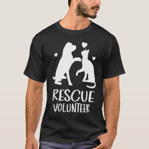 RESCUE VOLUNTEER Animal  Shelter Dog Cat Love T-Shirt