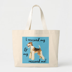 Rescue Wire Fox Terrier Large Tote Bag