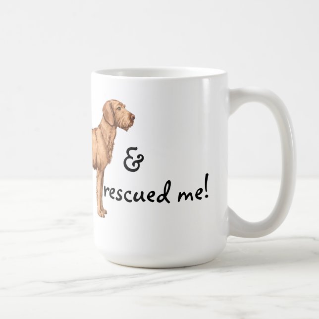 Rescue Wirehaired Vizsla Coffee Mug (Right)