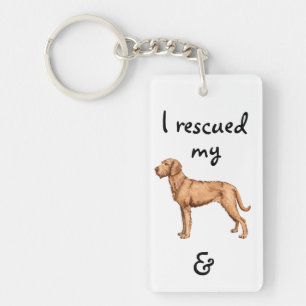 Rescue Wirehaired Vizsla Key Ring