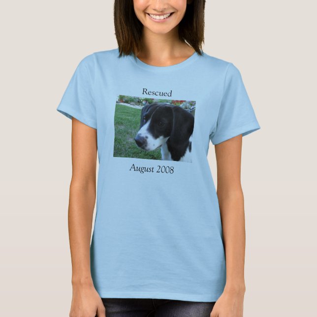 Rescued, August 2008 tshirt (Front)