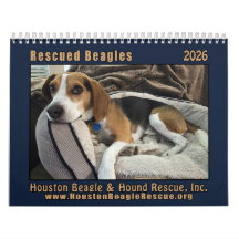 Rescued Beagles 2026 Wall Calendar